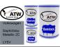 Preview: Volkswagen, Saphirblau Metallic 2C, LY5V: 500ml Lackdose + 500ml Klarlack + 250ml Härter - Set, von ATW Autoteile West.